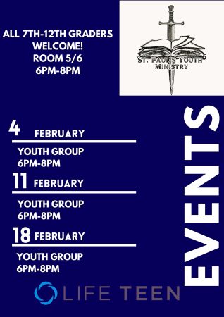 Youth Group JanFeb events